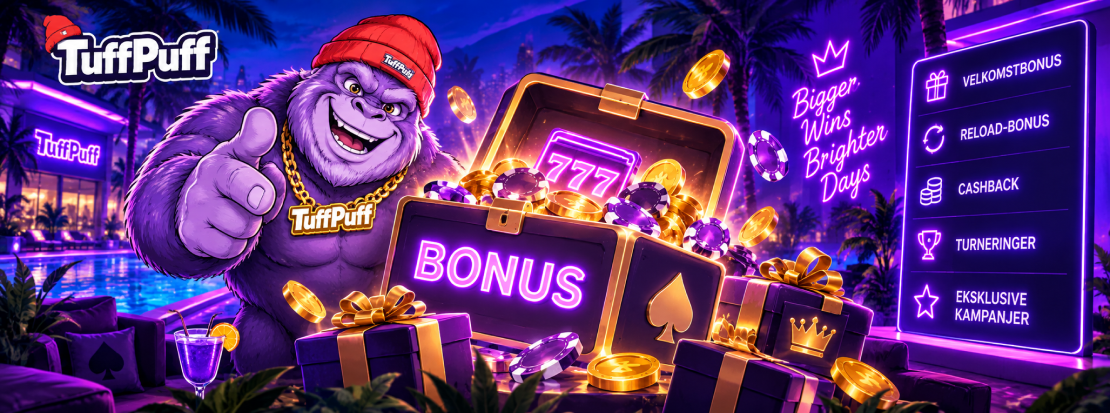 Bonusvilkår hos Tuffpuff Casino